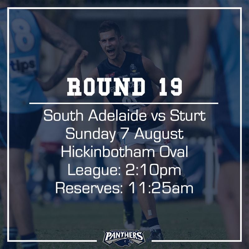 Round 19: South vs Sturt - Teams Round 19: South vs Sturt - Teams